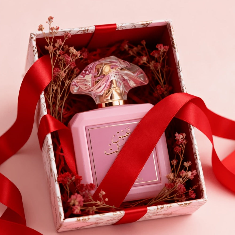 Eau de Parfum Al Zaffaran Pink Blush for Women in Heart-Cap 100ml Bottle & Pink Gift Box for Daily Wear — image 2