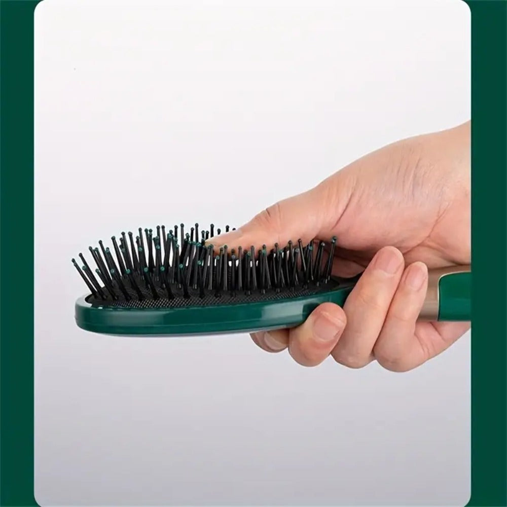 Hair Accessories Five-Piece Green Brush and Comb Set with Cushion Brush, Pick and Styling Tools — image 15
