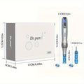 Dr Pen M8S Microneedling Pen Kit 10PCS 0.25mm Replacement Cartridges - USB Rechargeable for Bath Time, Home Spa and Personal 