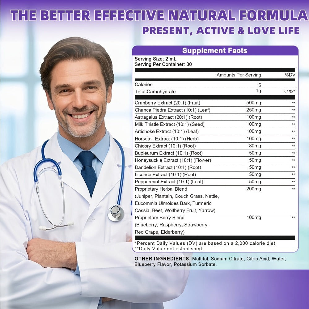 Kidney and Liver Support Drops 27-in-1 Complex - Alcohol-Free Natural Herbal Formula for Liver Health — image 2