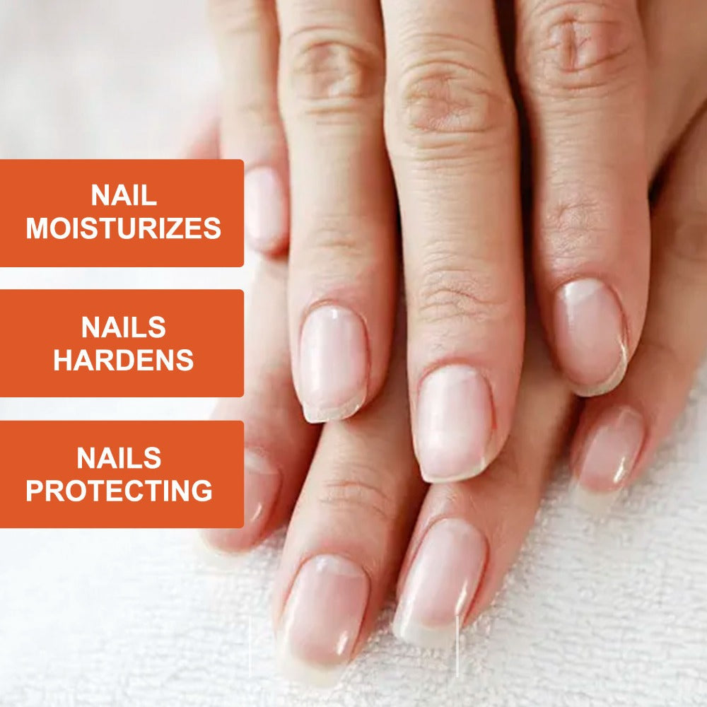 Clear 10 ml Nail Care Coating in Round Bottle with Black Cap and Orange 3 Days Label for Manicure Routines — image 4