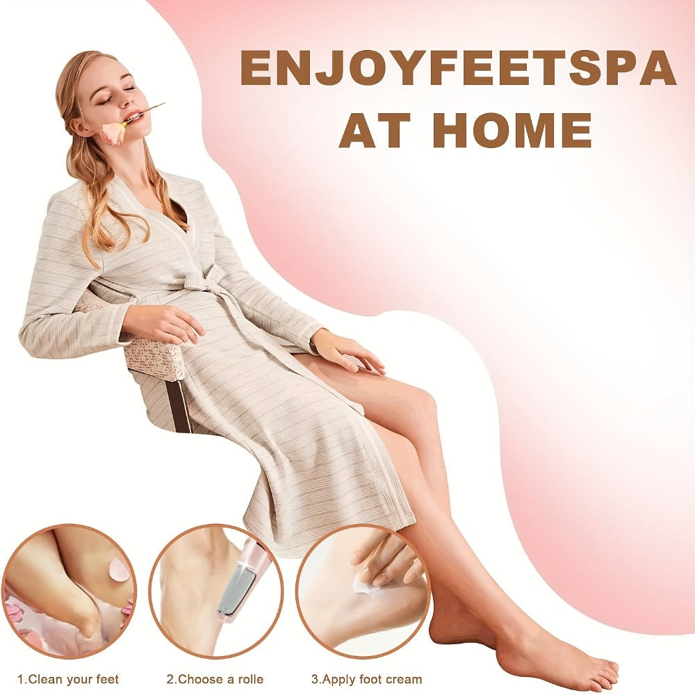 Electric Foot File Callus Remover IPX4 Waterproof 2 Interchangeable Grinding Heads 2 Speed Settings Auto — image 9