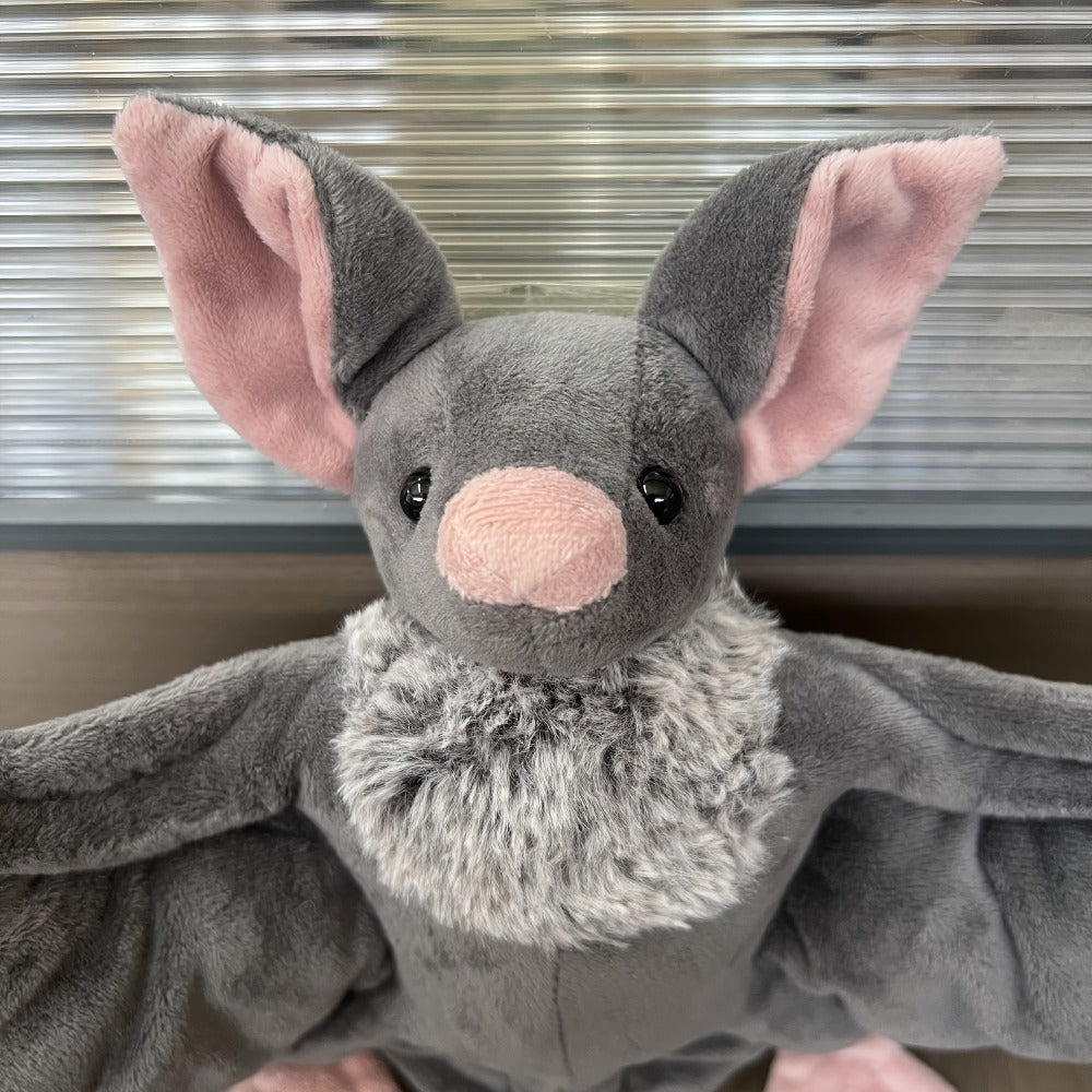 Giant Bat Plush Stuffed Animal 23 Inch Wingspan Grey Spooky Bat Toy with the Listed Color, Size or Set Options for Everyday U