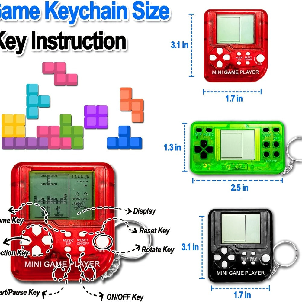 Party Favors Mini Handheld-Console Keychains in 6-, 12- or 25-Piece Packs for Gaming Events — image 7