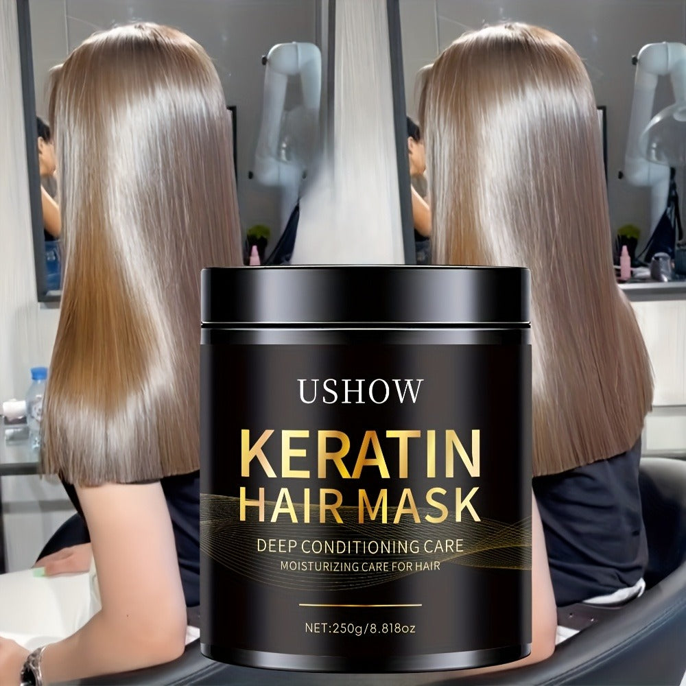 Deep Conditioning Keratin Hair Mask 250g with Collagen, Dry & Damaged Hair, Anti-Breakage, Reduces Split Ends — image 5