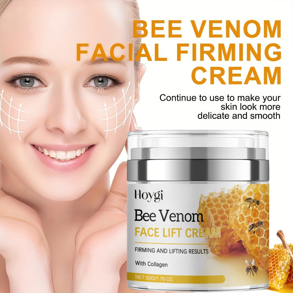 Face Cream Bee Venom 50g Formula with Hyaluronic Acid, Vitamin E and Lightweight Face and Neck Texture — image 11