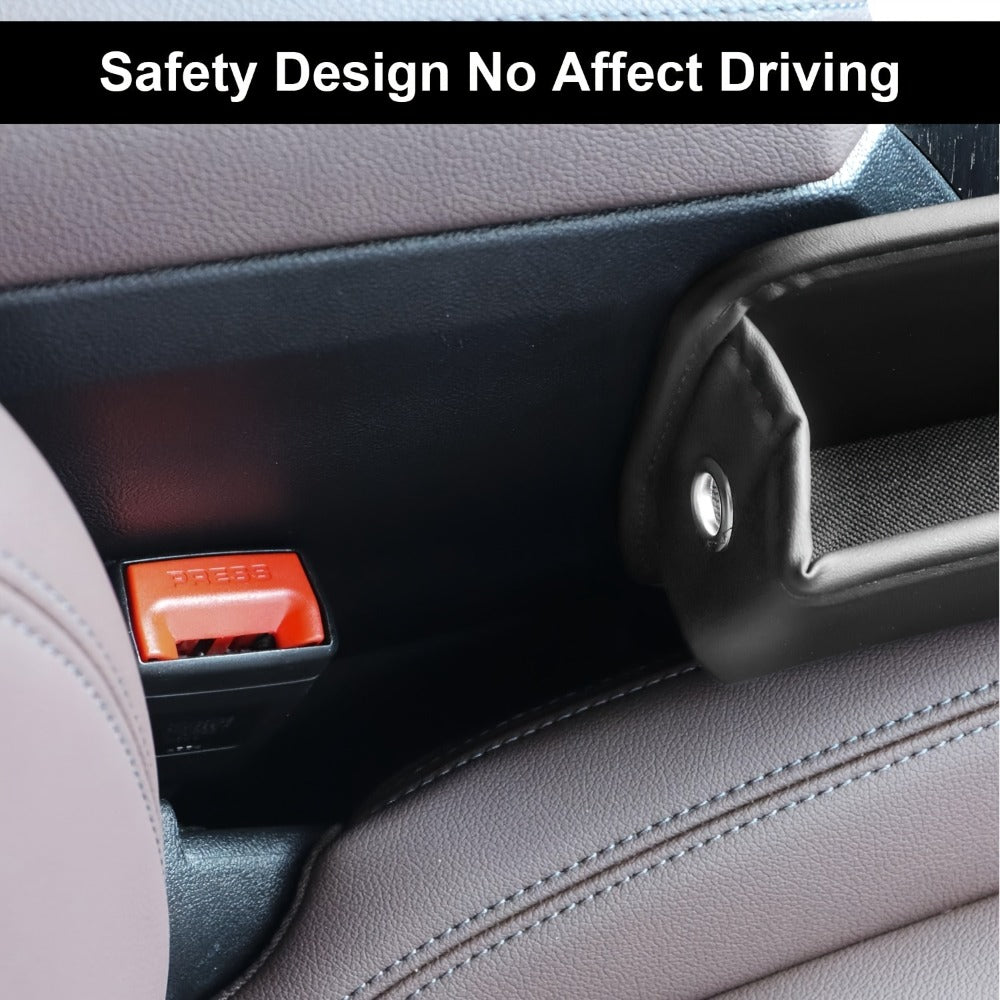 Storage Box: Car Seat Gap Organizer with Cup Holder, Adjustable PU Leather Side Seat for Phone — image 6