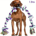 Dog Toy Six-Knot Twisted Rope Bone in Two Colorways for Tug, Fetch and Chew Play with Medium or Large Dogs — image 3