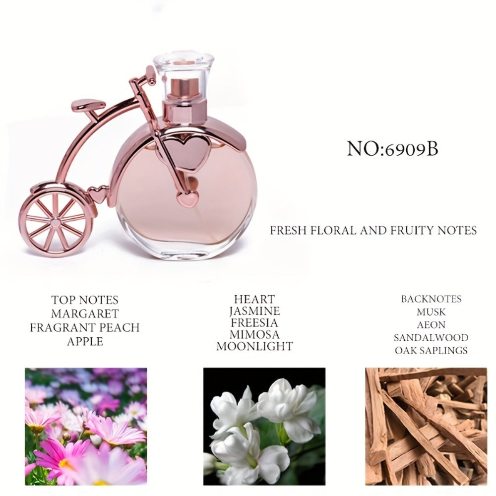 Perfume for Women in 50ml Bicycle-Inspired Bottle with Floral-Fruity Profile and Warm Musk Base — image 2