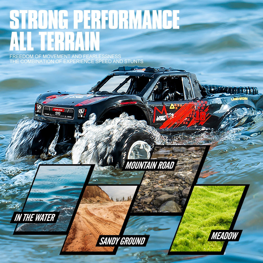 RC Monster Truck or Pickup 1:16 Scale in Five Body and Color Styles with 4WD Layout and Two Rechargeable Batteries — image 28