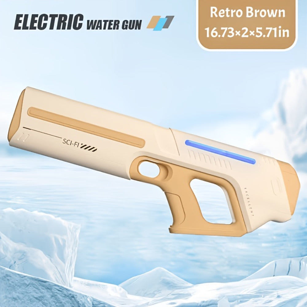 LED Light-Up Electric Water Gun Auto-Fill USB Rechargeable 40Ft Range with the Listed Color, Size or Set Options for Everyday