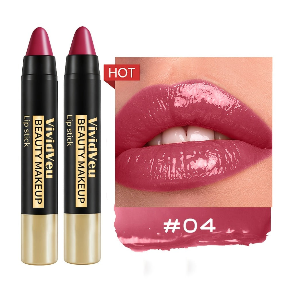 Six-Piece Lipstick Pen Set with Black-and-Gold Cases, Six Pictured Shades and 10.8 cm Stick Length — image 9
