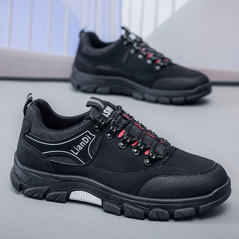 Mens Thick-Soled Outdoor Hiking Shoes