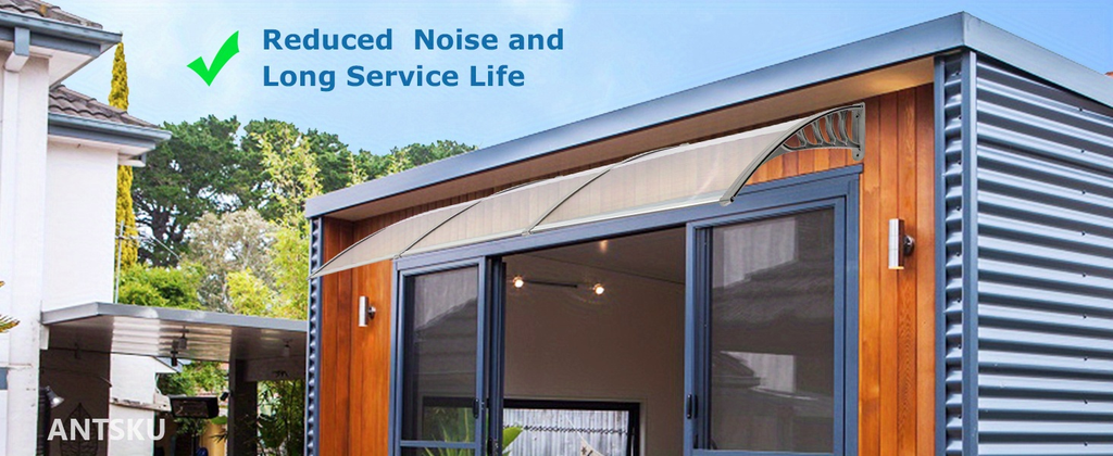 Door Awning 120"x40" Polycarbonate Canopy UPF50+ UV Rain Snow for Garden, Patio and Yard Use — image 14