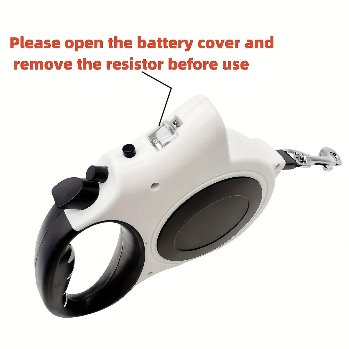 Retractable Dog Leash with 16-Foot Tape and Five Red, Black or Pink Light and No-Light Configurations — image 4