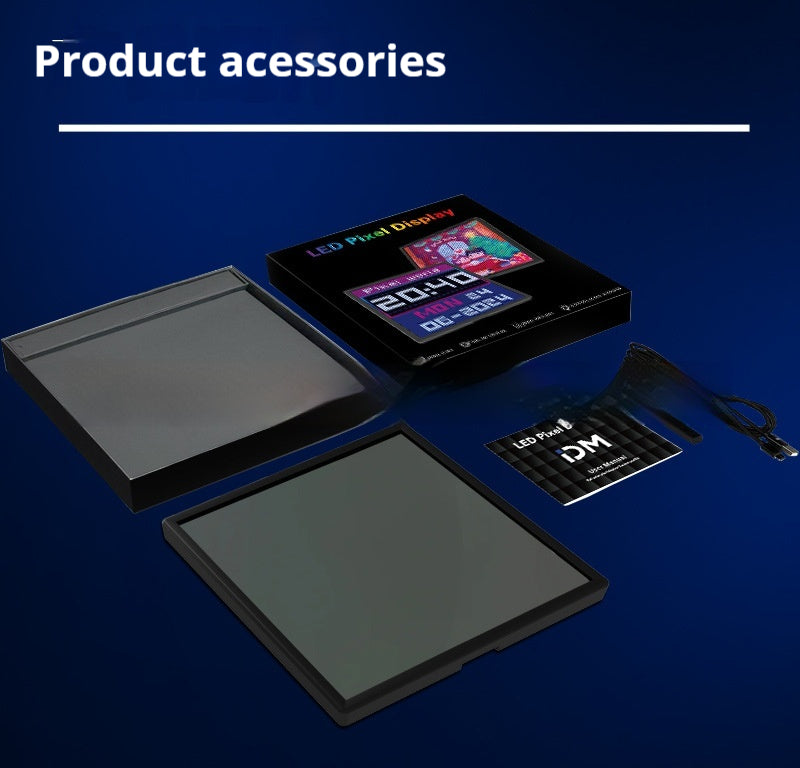 Bluetooth Game Tables LED Atmosphere Desktop Decoration DIY Photo Frame Gift Graffiti Pixel Screen