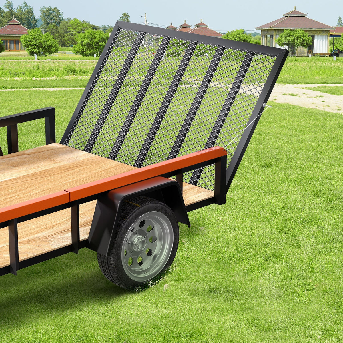 Trailer Tailgate Lift Assist – Max 180 lbs, Fits Open Utility Trailers, 10–24 Inch Side Rail, 4–6 ft Ramp Height — image 2