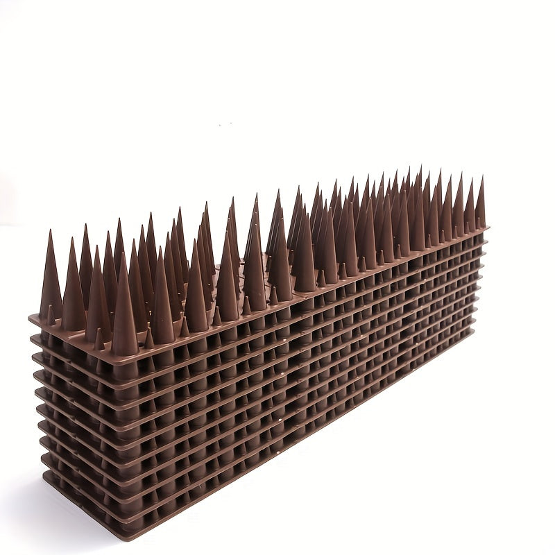 Bird Spikes, 4 Row Fence Balcony Window Sill Ledge for Garden, Yard and Pest Management, with the Listed Configuration — imag
