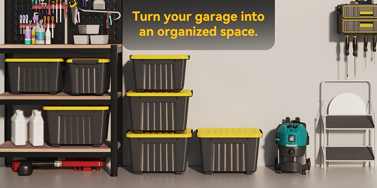 Stackable 72- and 97-Quart Storage Bin Sets with Lids, Wheels, Three Colors and 4- or 6-Pack Options — image 22