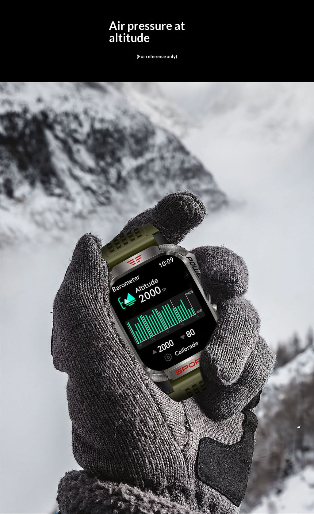 Smartwatch With Barometric Altitude Sports Features Bluetooth Calling