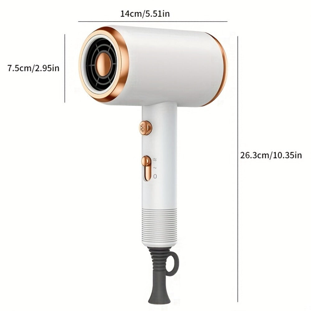 Ionic Hair Dryer 1600W with Diffuser Concentrator Nozzle 2 Speed 3 Heat Settings Cool Shot, for Home, Travel and Salon Hair S