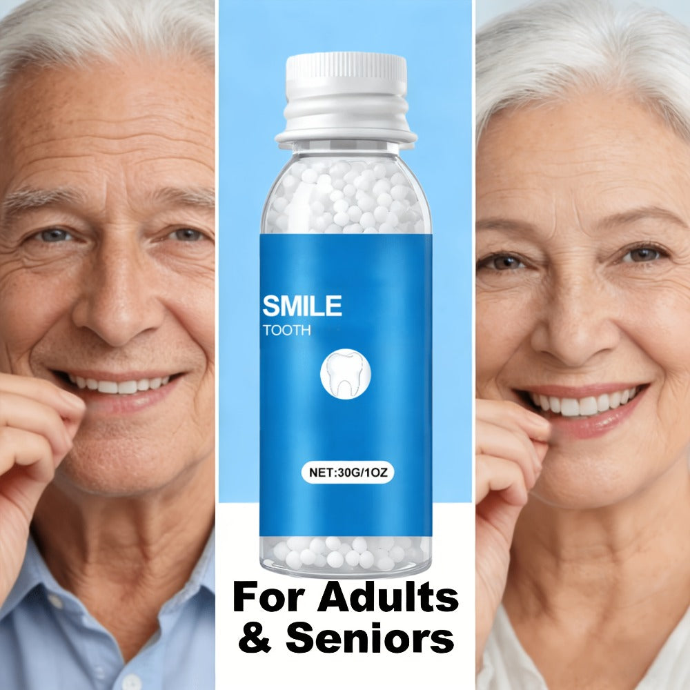 Moldable Fake Teeth Kit for Adults & Seniors, Temporary Dental Veneers Missing Tooth Filling Snap On Teeth — image 4