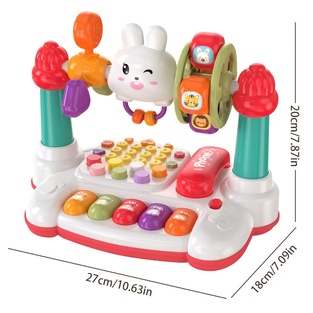Rabbit Story Machine Toy for Kids with Piano Music & LED Lights, Multifunctional Educational Phone Toy — image 2