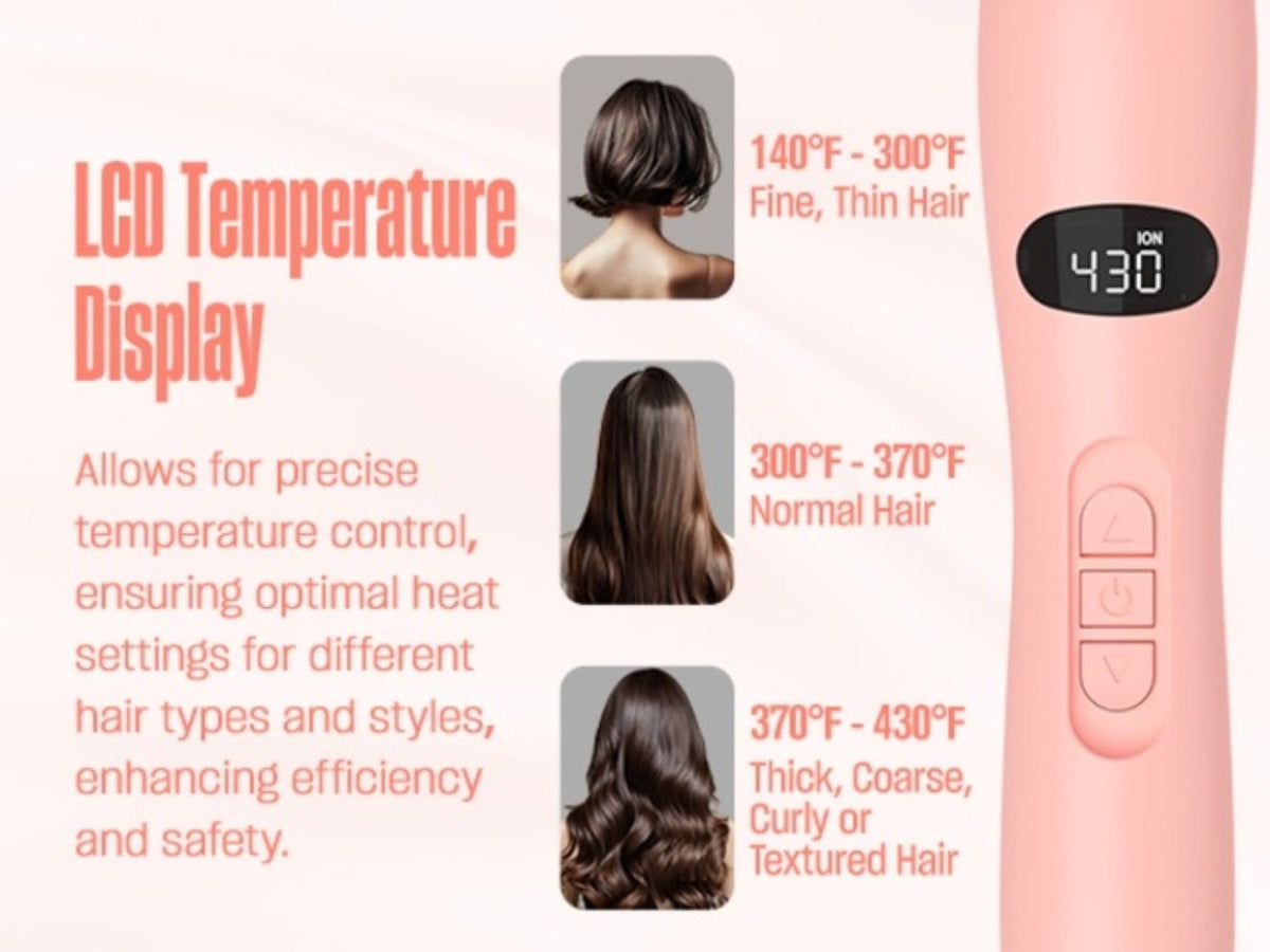 Heated Round Brush Hair Styling Tool with 1.5-Inch Barrel, Dual Voltage and Two Color Options — image 19