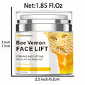 Face Cream Bee Venom 55ml Formula with 1% Collagen for Morning and Evening Face Care in a White and Yellow Jar — image 8
