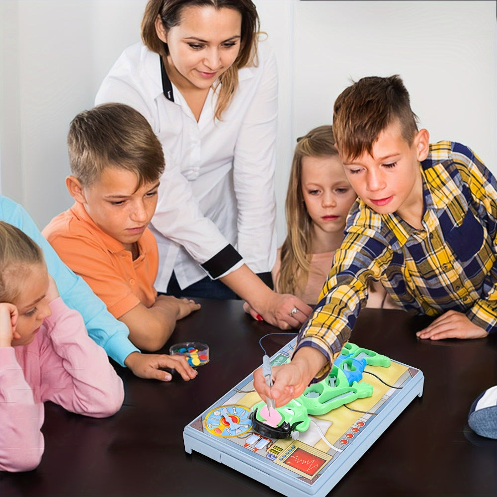 Operation Monster Board Game for Kids, Steady Hand Skill Game with Tweezers, 3D Monster Pieces, Fun Family Game Night for Age