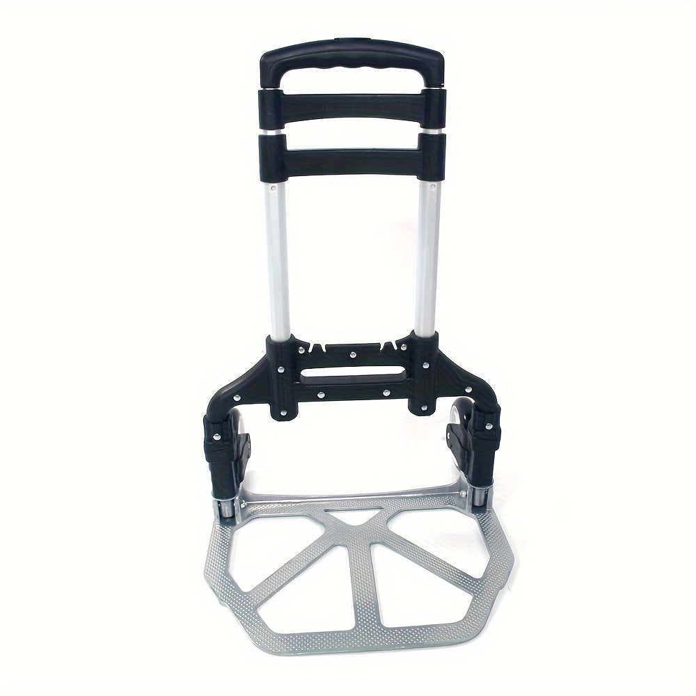 Folding Hand Truck Dolly Aluminum Collapsible Cart Portable Luggage Trolley 165 lbs Capacity — image 1