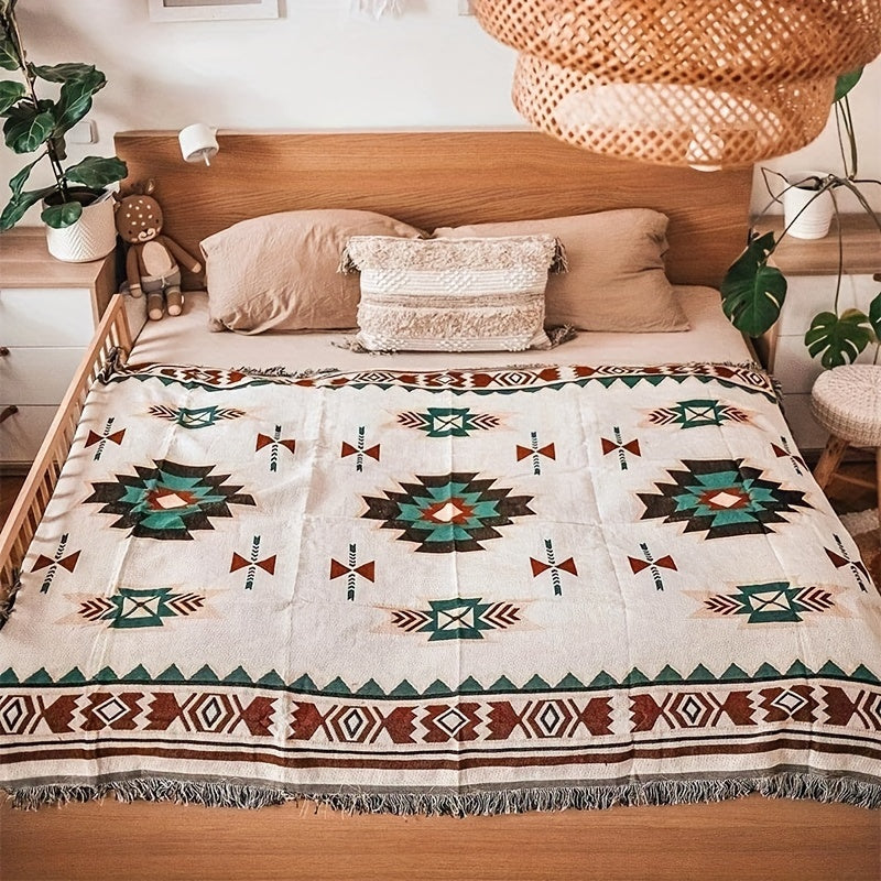 Picnic Blanket Bohemian | Camping Mat Tablecloth Sofa Blanket Indoor Outdoor Universal Carpet — image 8