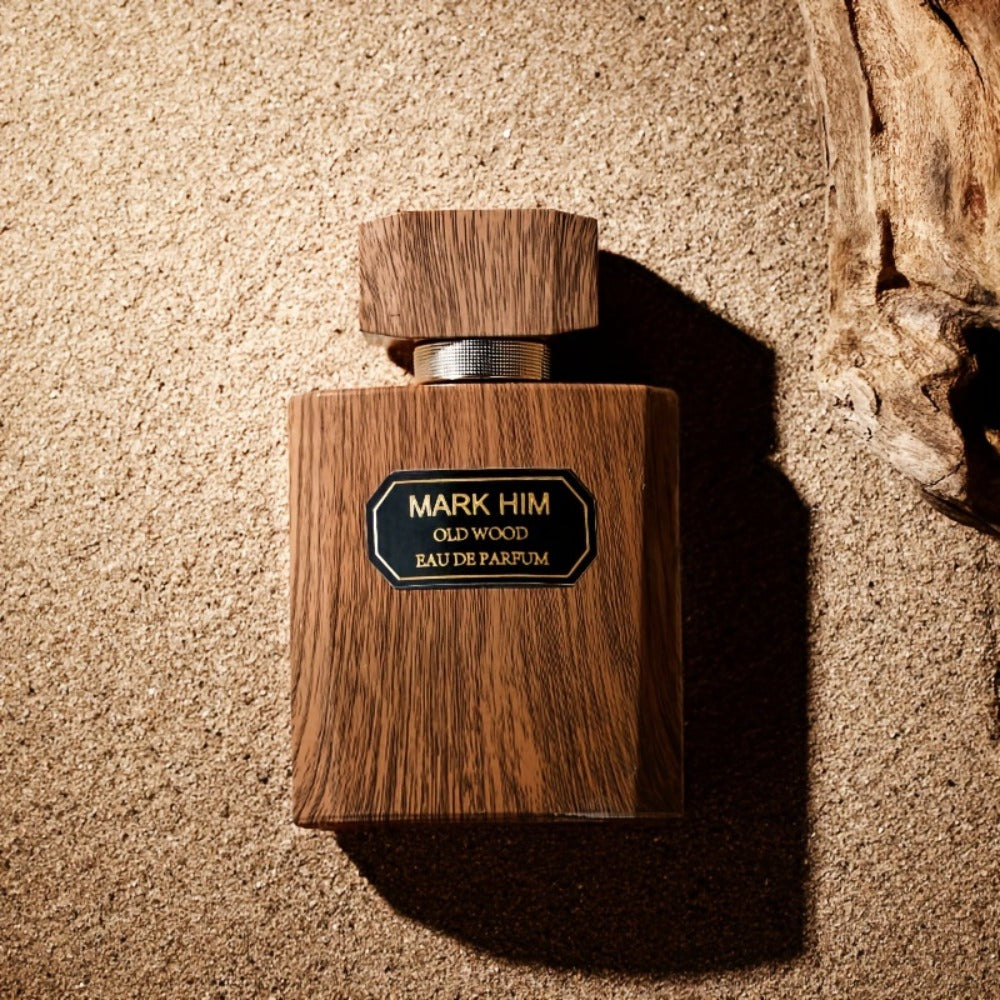 Cologne Spray for Men MARK HIM OLD WOOD 100ml with Wood-Look Bottle, Rectangular Cap and Boxed Presentation — image 3