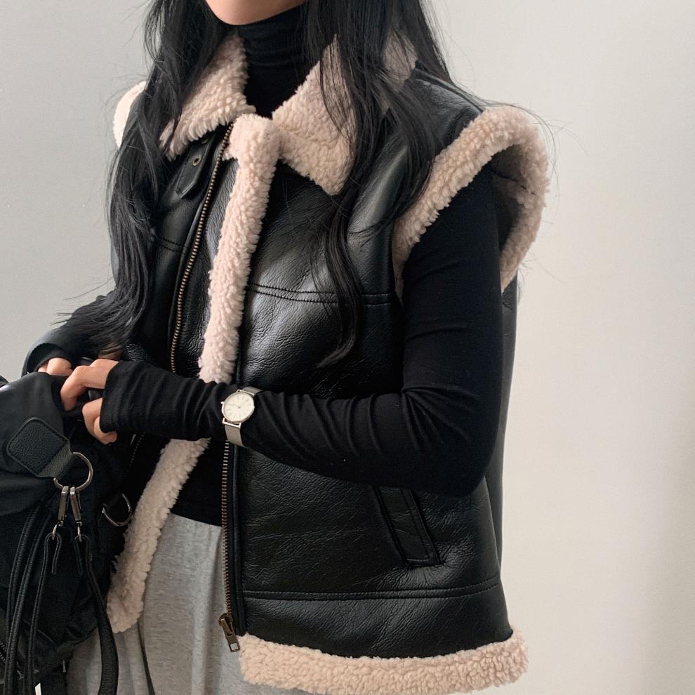 All-match Zipper Vest Jacket Coat For Women