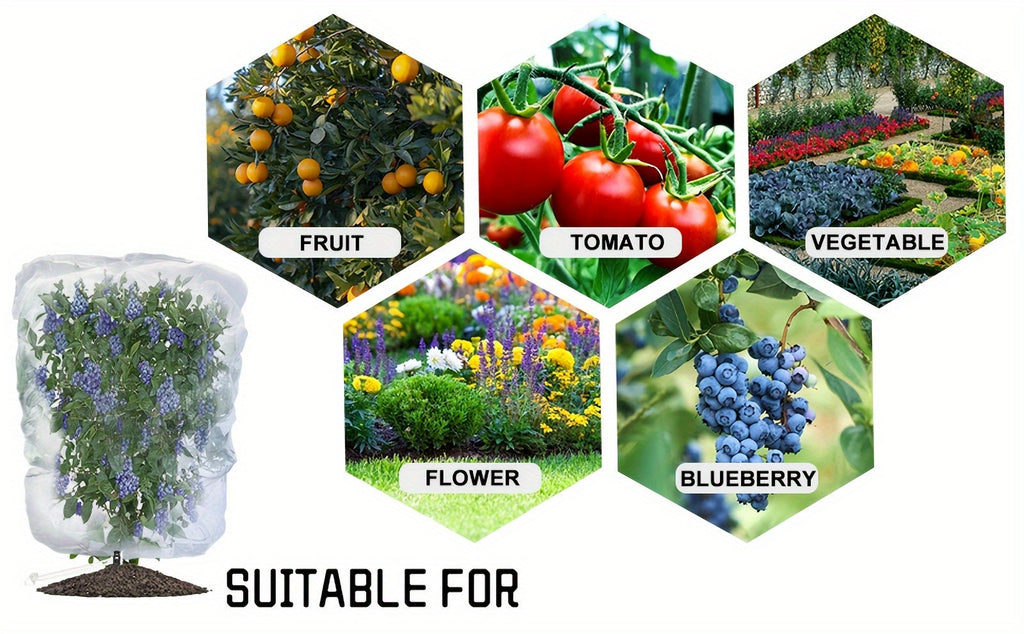 Garden Netting | Plant Protection Bags Drawstring Insect Bird Barrier — image 13