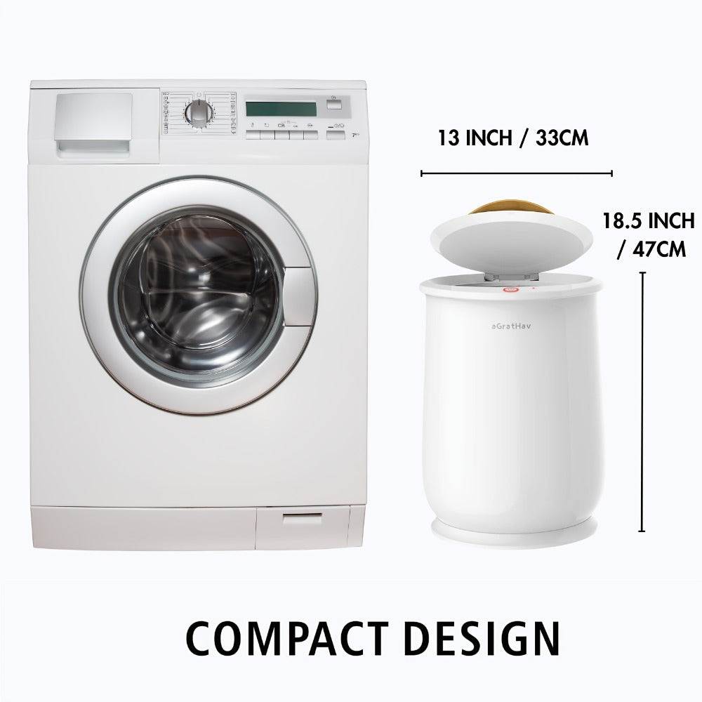 25L Electric Towel Warmer Bucket for Towels and Robes with Single-Button Control, White or Gray Finish — image 6