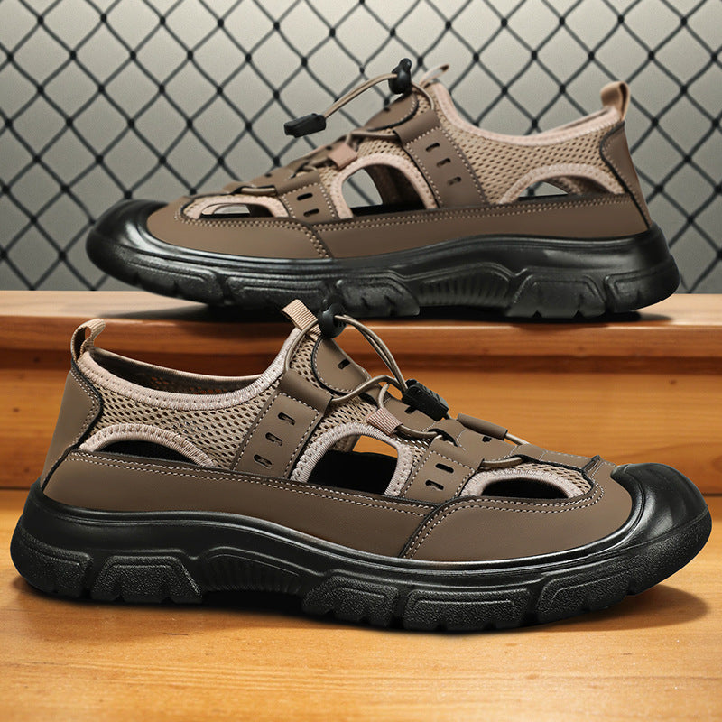 Summer Beach Hole Wading Rotating Button Sandals Men's Casual Shoes