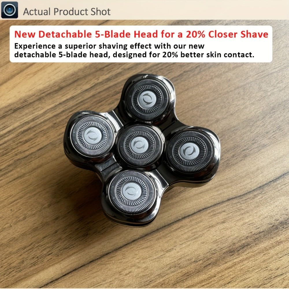 Palm-Size Multi-Rotary Electric Shaver with Display in 5D, 7D and Type A Checkout Styles Pictured — image 9