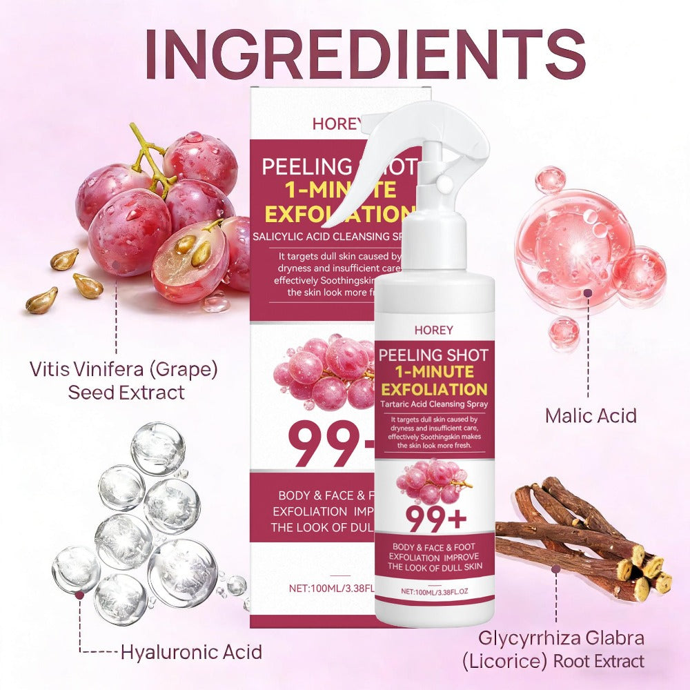 Grape & Malic Acid Exfoliating Gel for Face & Body, AHA Deep Cleansing Scrub, Removes Dead Skin Cells — image 7