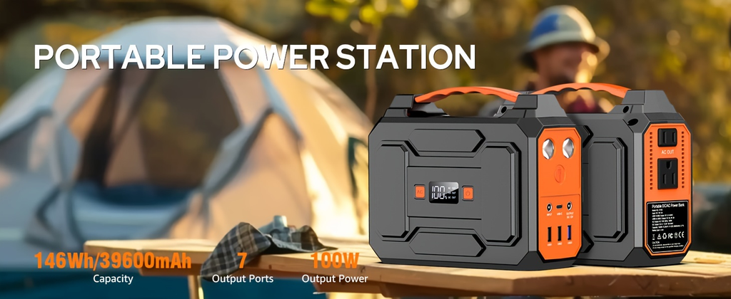 Portable Power Station with 146Wh or 300W Source Configurations, AC, DC, USB and LED Light — image 11