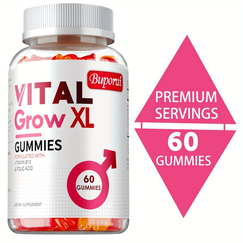 Dietary Supplement Gummies with Buporai Label, Apple Cider Vinegar, Mineral Blend and 60 Count — image 8