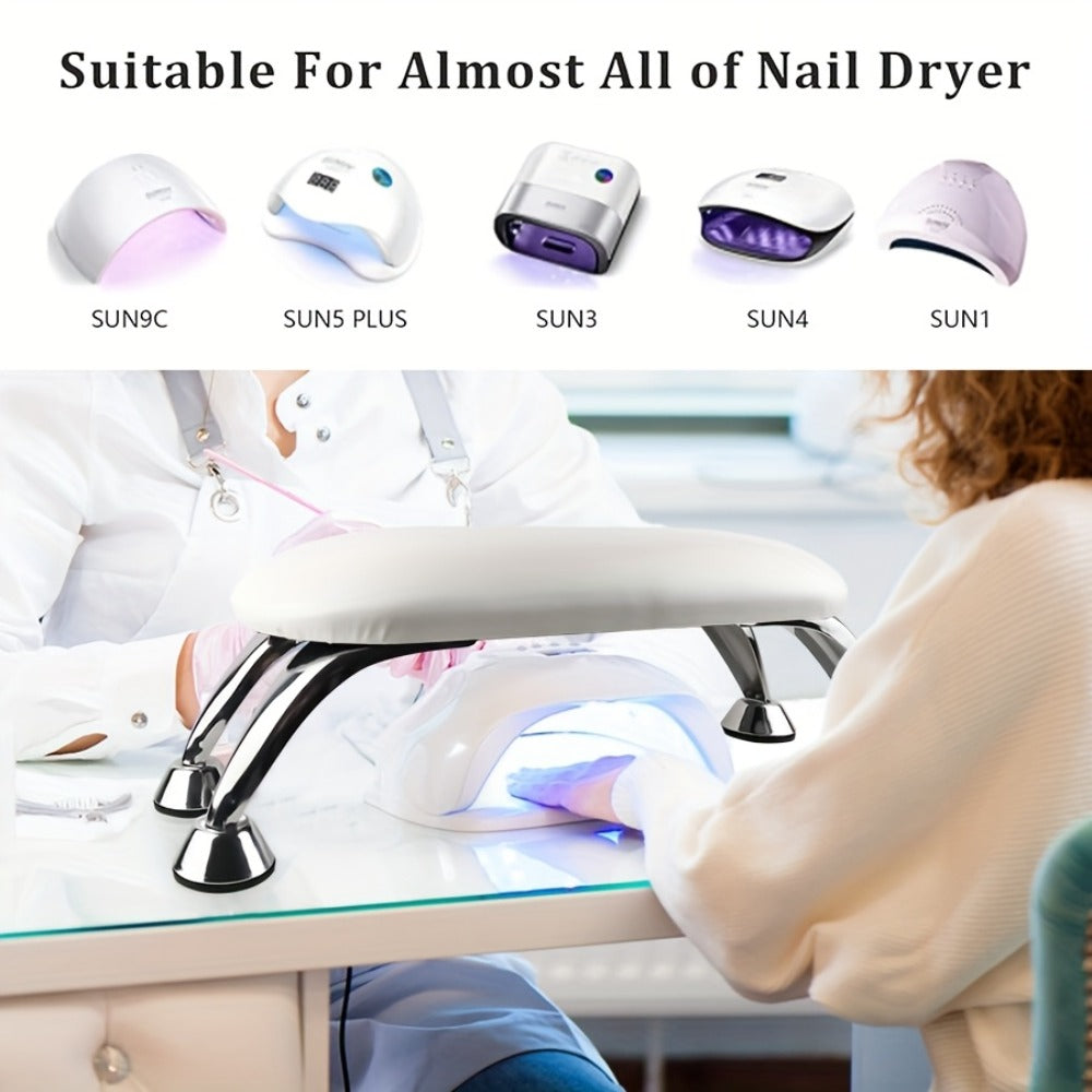 Nail Armrest Hand Pillow Detachable Non-Slip Wrist Rest Cushion for Nail Technicians – Foldable Portable Manicure Support for