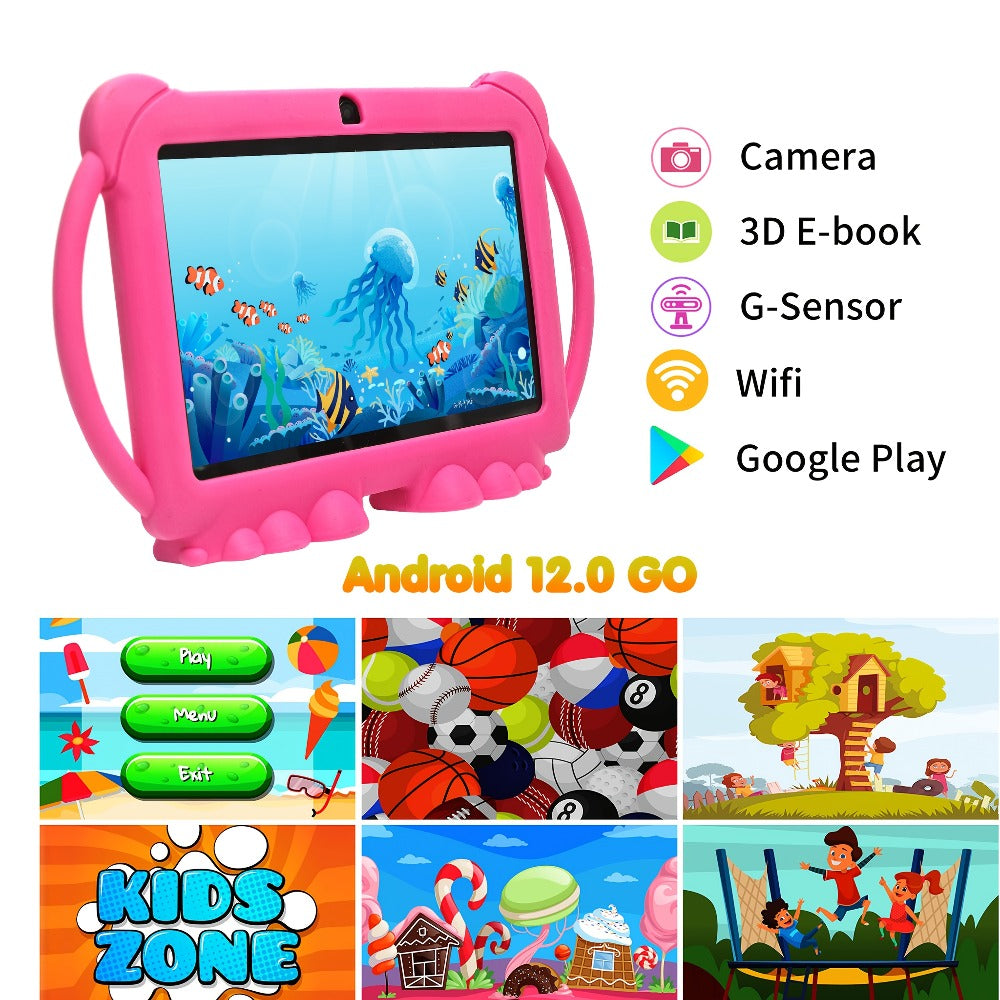 Tibuta 7 Inch Android 12 Kids Tablet, 32GB ROM, 4GB RAM, 2.4G WiFi, GMS, Eye Protection Display, Parental Control — image 4