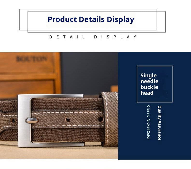 Men's Casual All-matching Canvas Belt