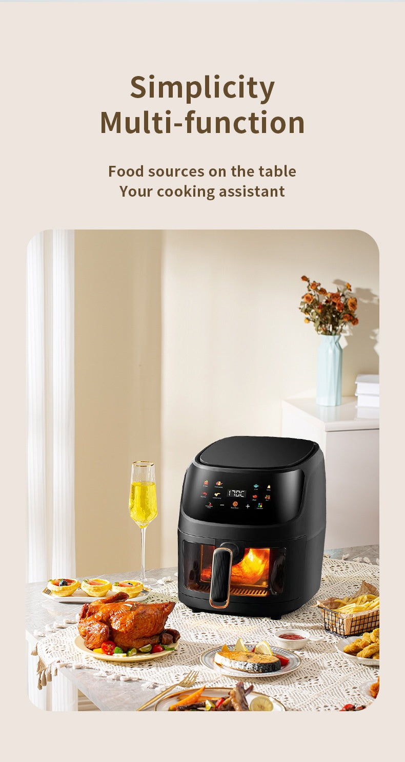 Home Visual Touch Screen Large Capacity Air Fryer