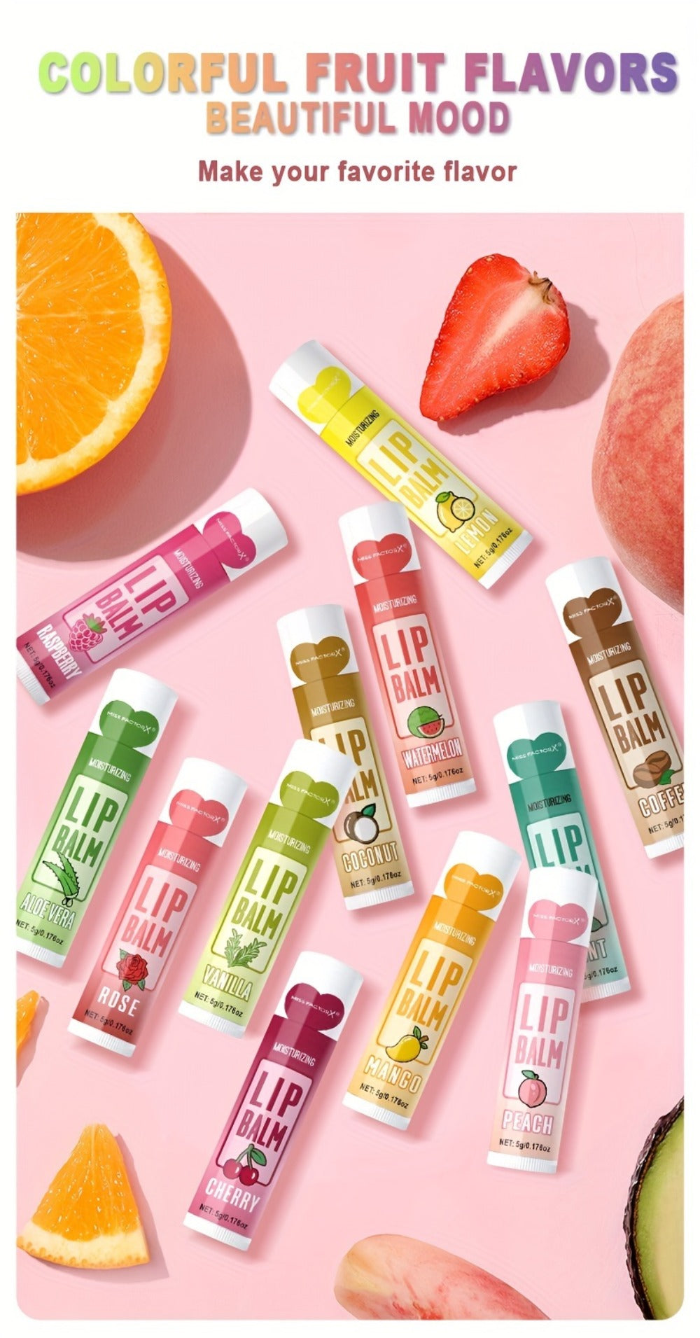 Lip Balm 120-Piece Bulk Set with 12 Flavors, Glossy Twist-Up Tubes and Divided Gift Box Packaging — image 12