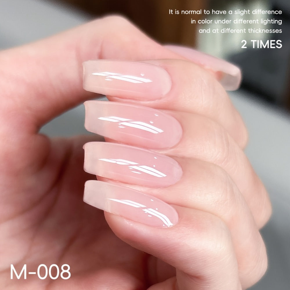Gel Nail Polish 4-Piece Nude-Pink Frame-Bottle Set with Opaque Shades 05, 06, 08 and 17 for Manicures — image 13