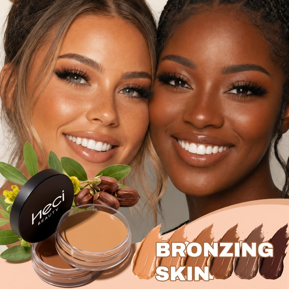 Velvet-Look Cream Foundation in 0.7 oz Round Jar with Six Shade Options from Light to Deep — image 2