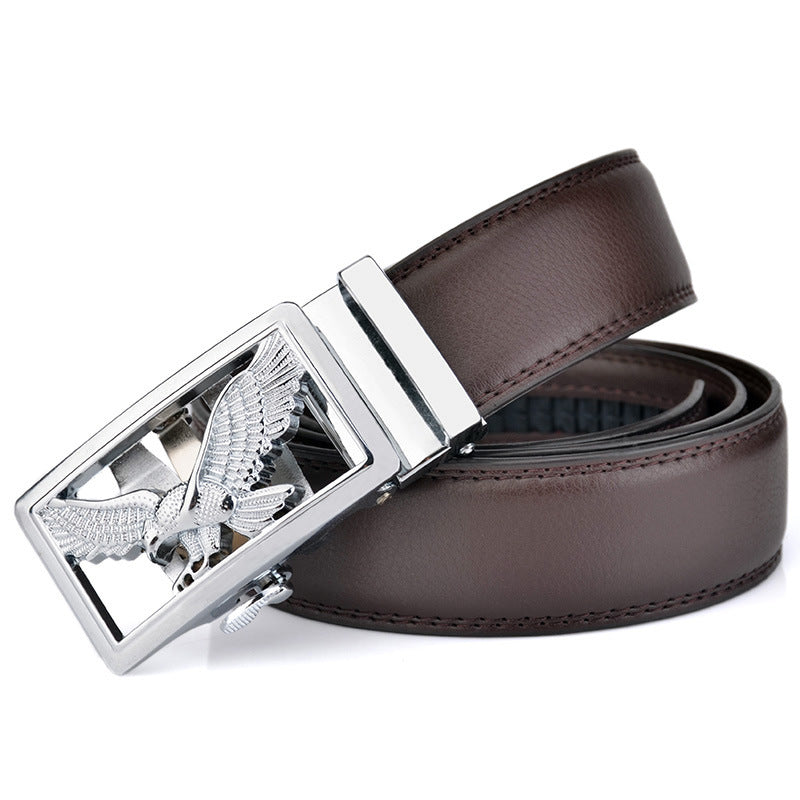 Mens Automatic-Buckle Business-Casual Belt