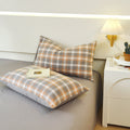 Washed Cotton Pillowcase Yarn-dyed Double-piece Types A And B Single Pillowcase
